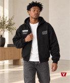سویشرت مردانه و زنانه کامل زیپ کلاهدار طرح SUMWON مشکی | با ضمانت مجموعه