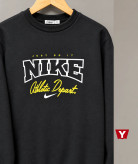 دورس سه نخ خارخورده مردانه و زنانه Nike مشکی قواره باکسی، با ضمانت یاشار استایل