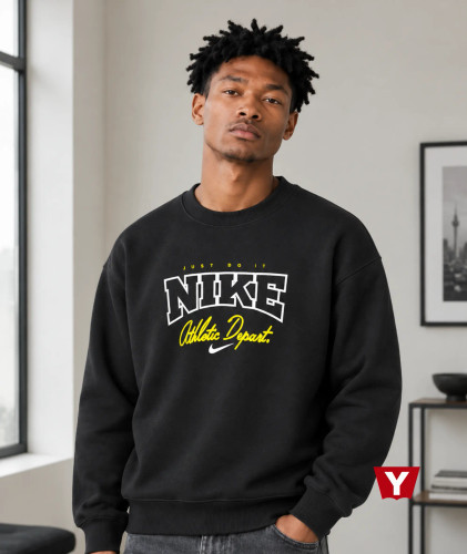دورس سه نخ خارخورده مردانه و زنانه Nike مشکی قواره باکسی، با ضمانت یاشار استایل